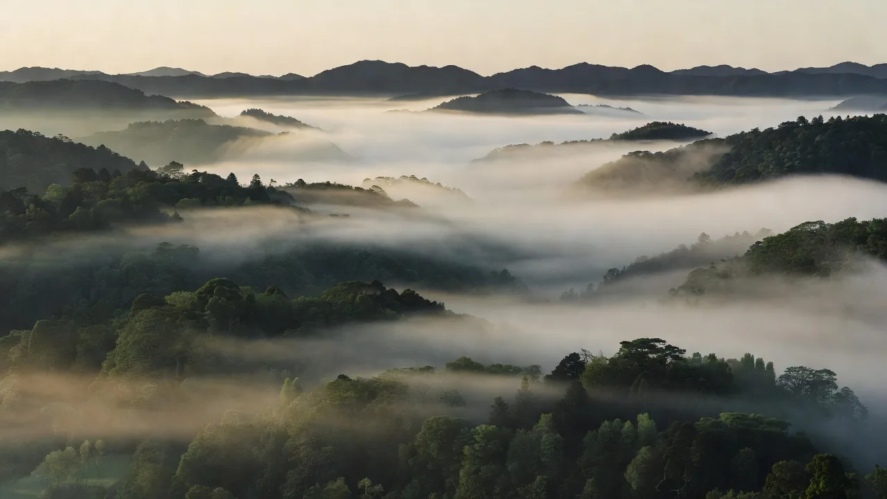 山の高みからの眺望